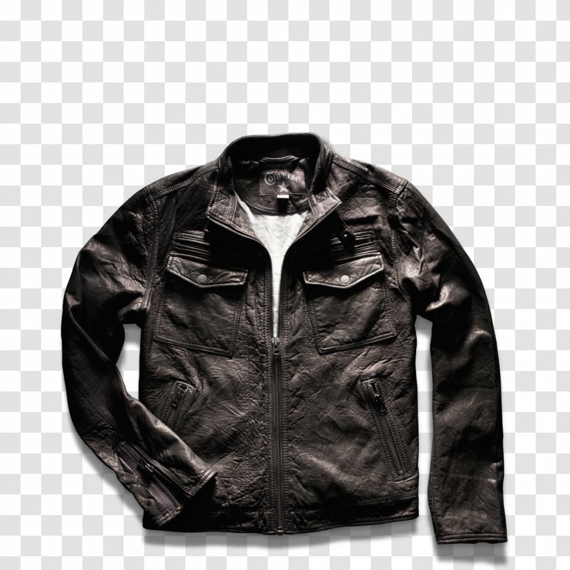 Leather Jacket Converse Shoe Clothing Transparent PNG