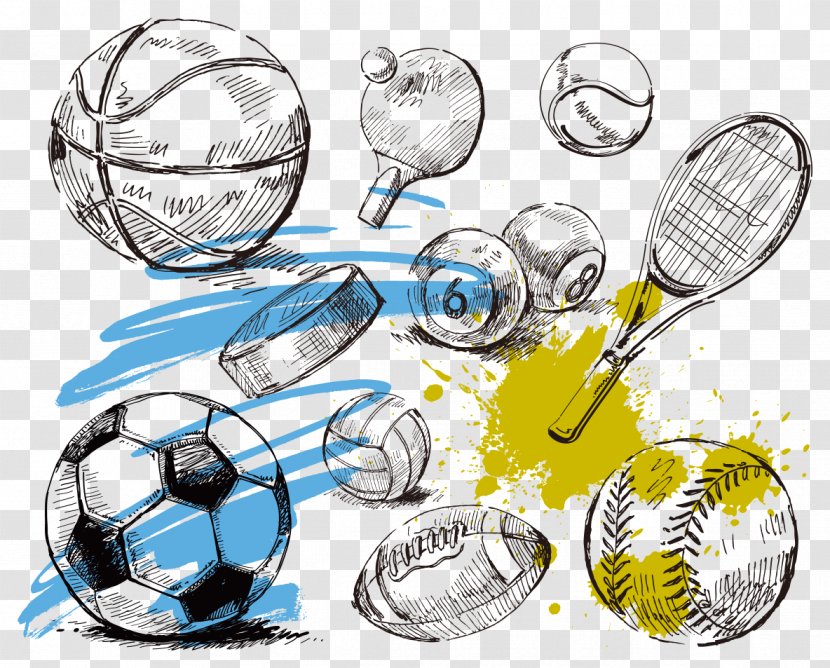 Sport Ball Illustration - Communication - Sports Equipment Collection Vector Transparent PNG