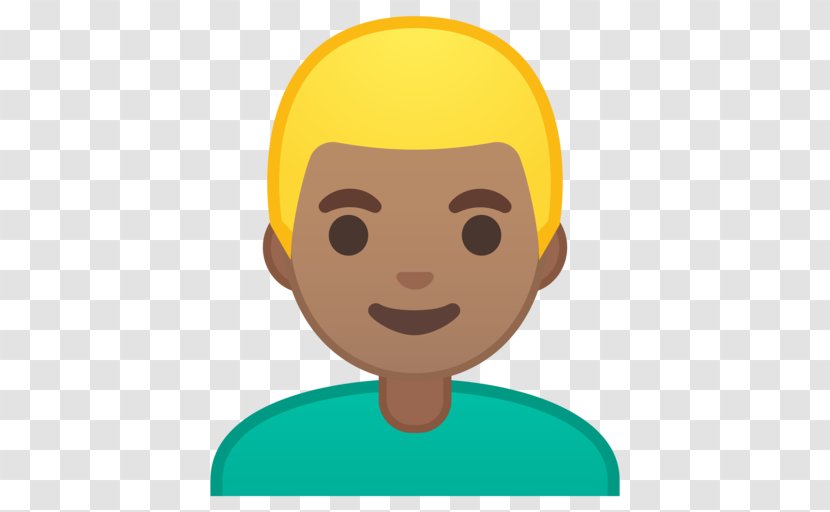 Dark Skin Human Color Blond Emoji - Emoticon Transparent PNG