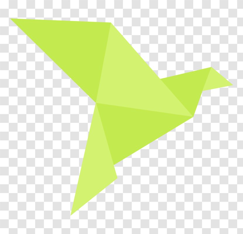 Line Angle Origami - Green Transparent PNG