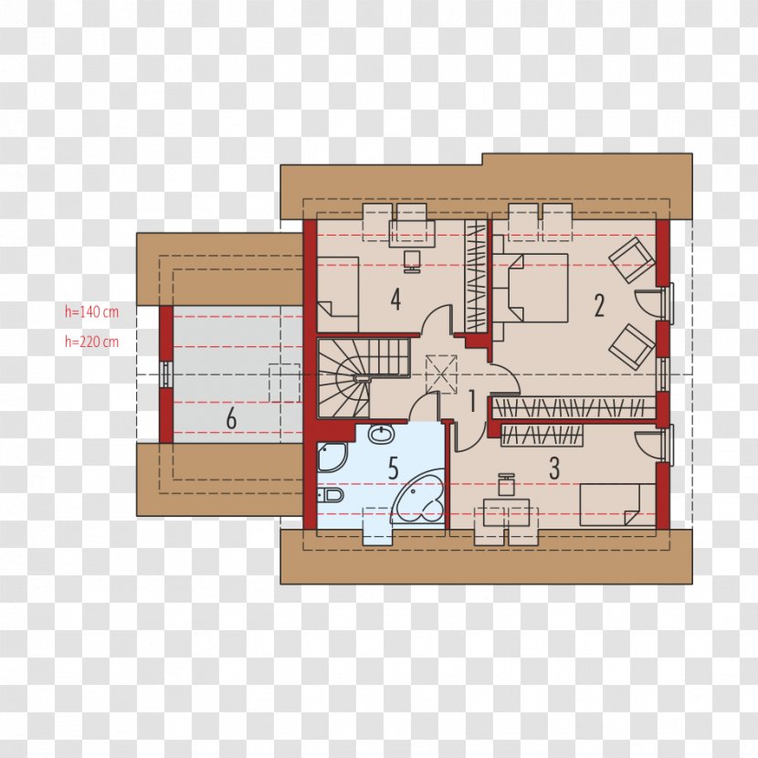 Attic Floor Plan House Square Meter Garage - Andadeiro Transparent PNG