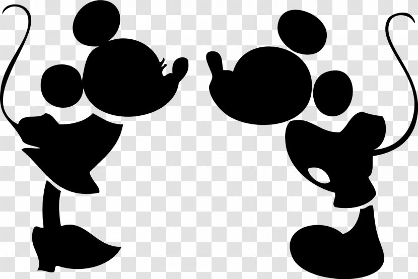 Minnie Mouse Mickey Silhouette Decal - Black Transparent PNG