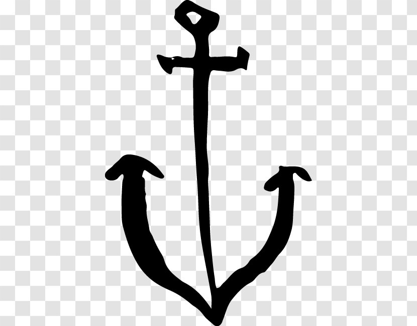 Black And White Clip Art - Anchor Transparent PNG