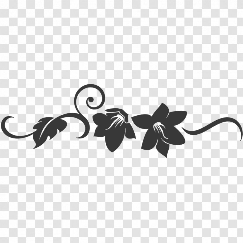 Download Thumb Clip Art - Silhouette - G Flower Image Transparent PNG
