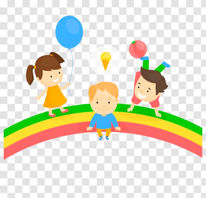 Euclidean Vector Child Clip Art - Fictional Character - Rainbow Bridge Transparent PNG