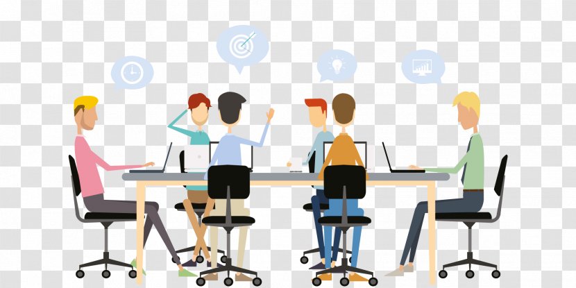 Meeting Business Minutes Teamwork Team Building - Education Transparent PNG