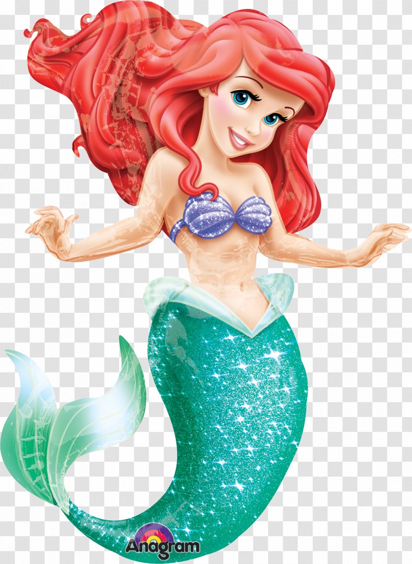 Ariel The Little Mermaid Disney Princess Party - Mythical Creature - Sirenita Transparent PNG