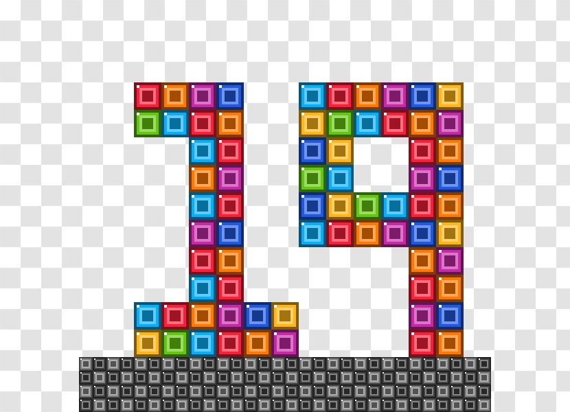 Game Square Meter Number - Text - Tetris Logo Transparent PNG