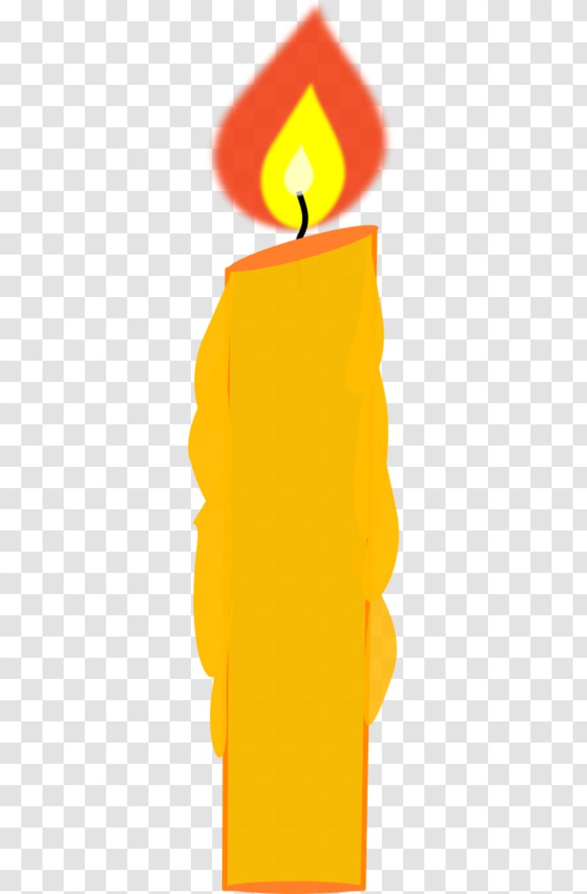 Birthday Cake Candle Clip Art - Yellow Transparent PNG