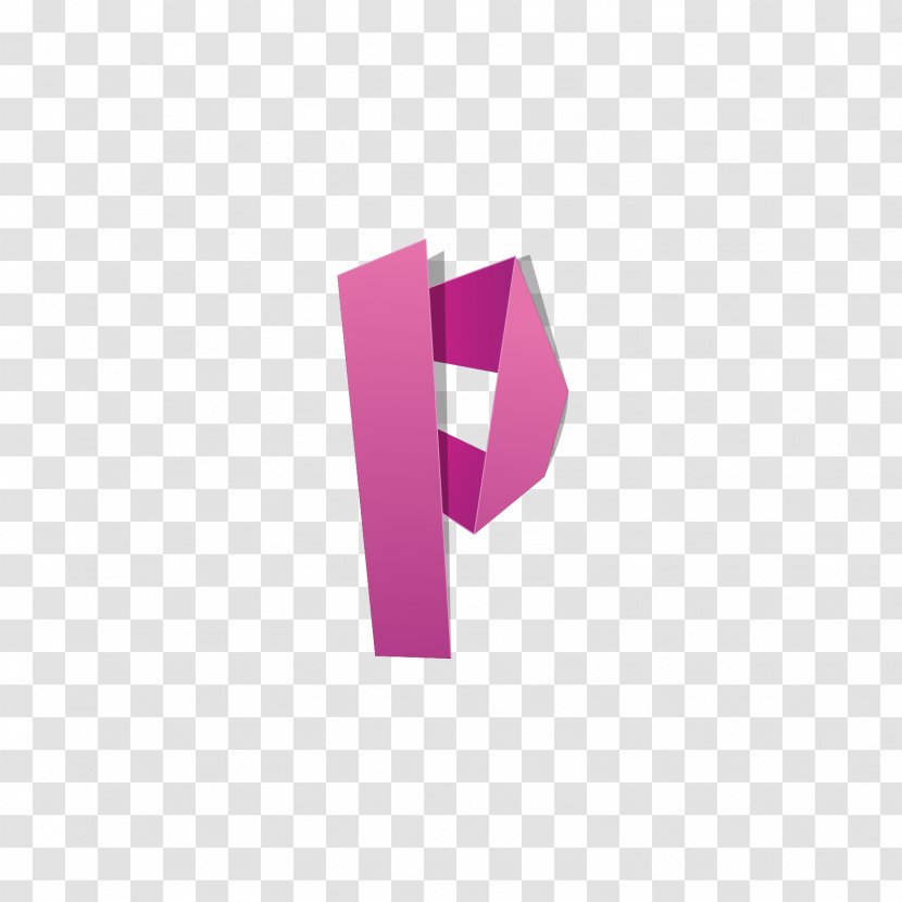 Red Letter P Alphabet Origami Transparent Png