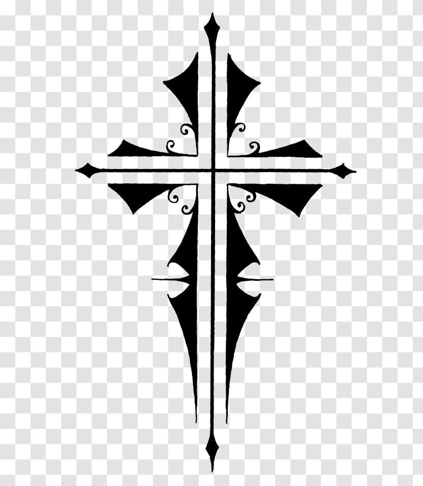 Tattoo Christian Cross Clip Art - Plant - Gothic Transparent PNG