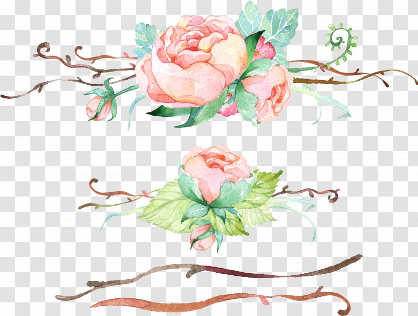 Garden Roses Floral Design Pink Flower Clip Art Transparent PNG