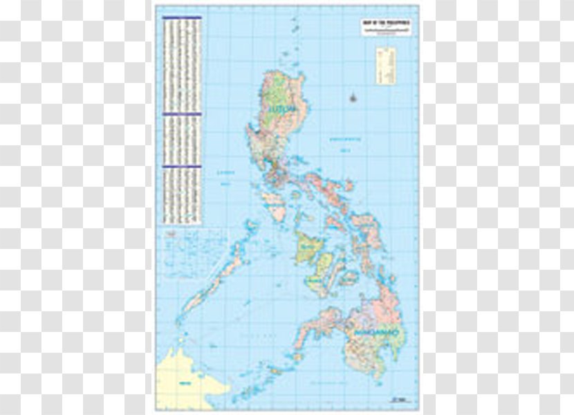 Map Philippines World Transverse Mercator Projection Latitude - Area - Product Physical Transparent PNG