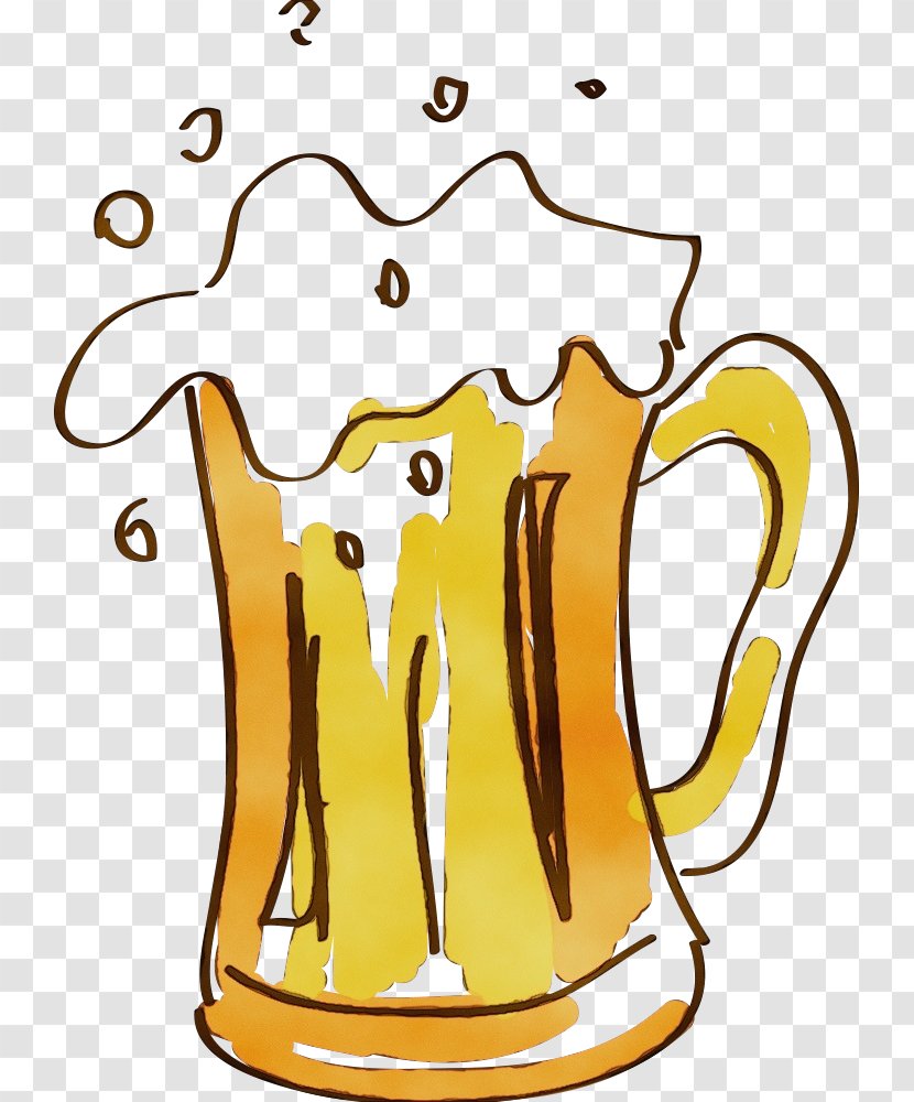 Glasses Drawing - Beer - Stein Tableware Transparent PNG