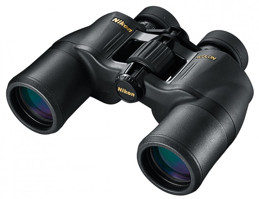 Binoculars Nikon Camera Lens Porro Prism Optics - Binocular Transparent PNG