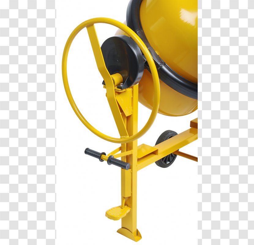 Cement Mixers Concrete Haemmerlin Electric Motor Wheelbarrow - Electricity - Yellow Transparent PNG