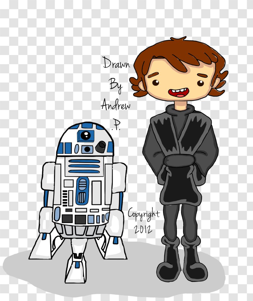 R2-D2 Anakin Skywalker Yoda Chewbacca Cartoon - Human Behavior - R2d2 Transparent PNG