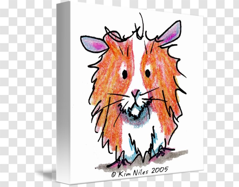 Whiskers Guinea Pig Drawing - Work Of Art Transparent PNG
