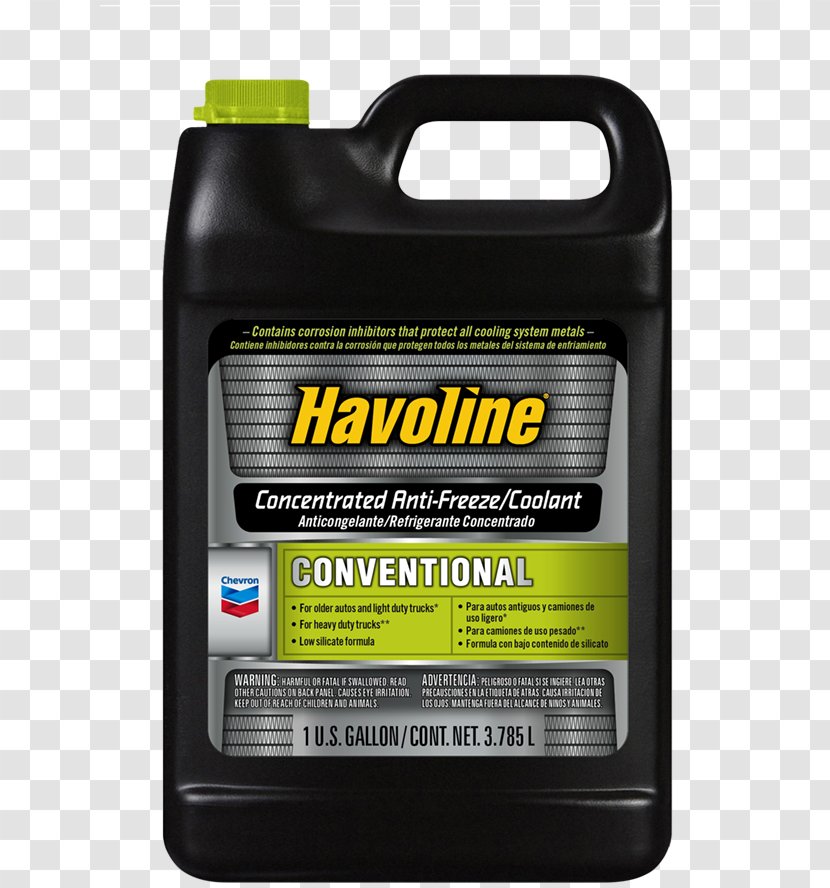 Chevron Corporation Antifreeze Havoline Охлаждающая жидкость Lubricant - Anti Freeze Transparent PNG