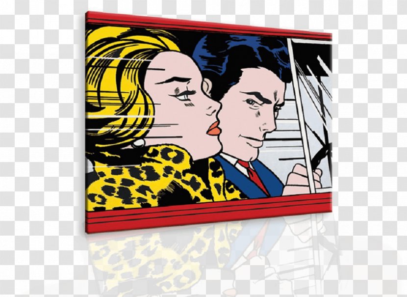 In The Car M-Maybe Oh, Jeff...I Love You, Too...But... Printmaking Art - Artcom - Roy Lichtenstein Transparent PNG