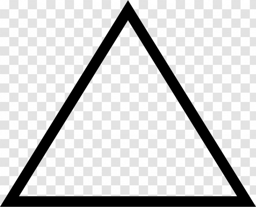 Symbol Triangle Clip Art - Monochrome Transparent PNG