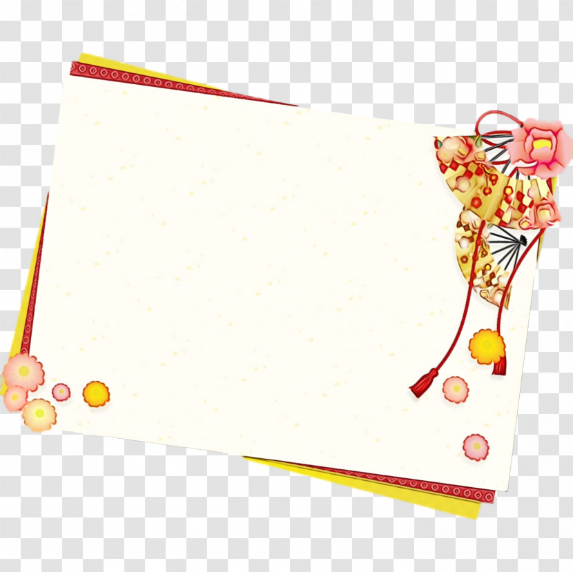 Paper Yellow Line Meter Transparent PNG