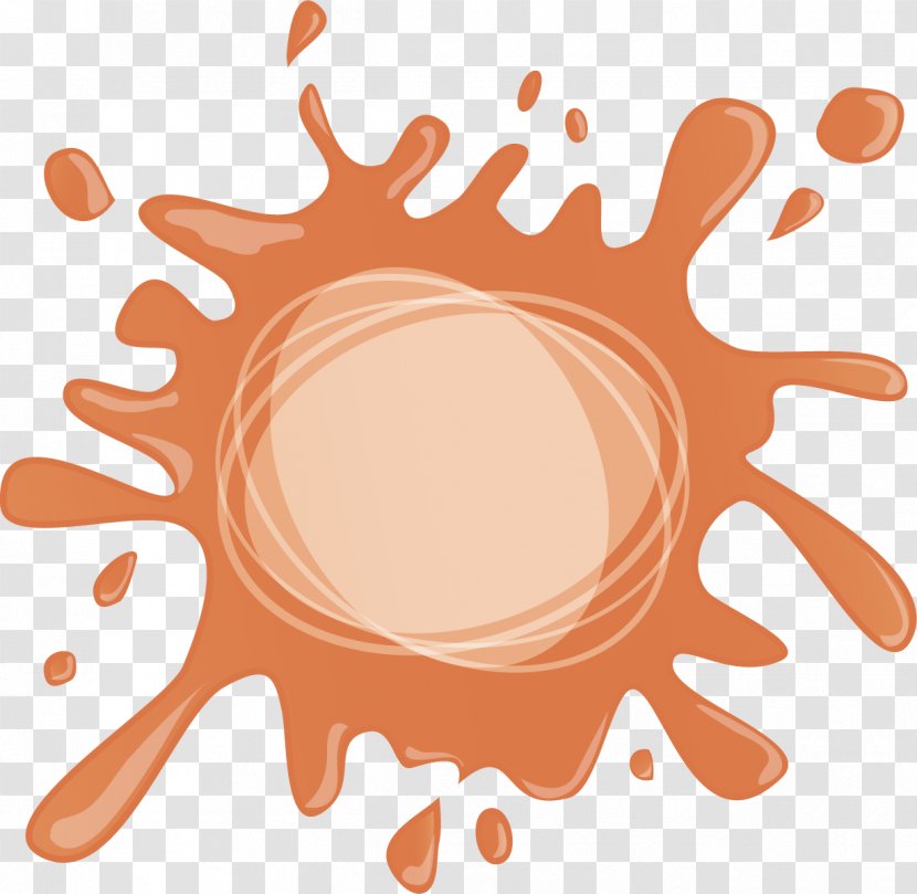 Drawing Clip Art - Peach - Splat Transparent PNG