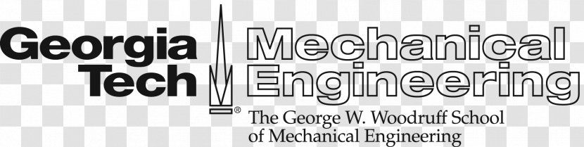 Georgia Tech Lorraine Research Institute Manipal Of Technology State University - Black And White - Mechanical Engineering Logo Transparent PNG