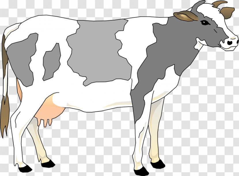 Holstein Friesian Cattle Calf Dairy Clip Art - Bull - Cow Christmas Cliparts Transparent PNG
