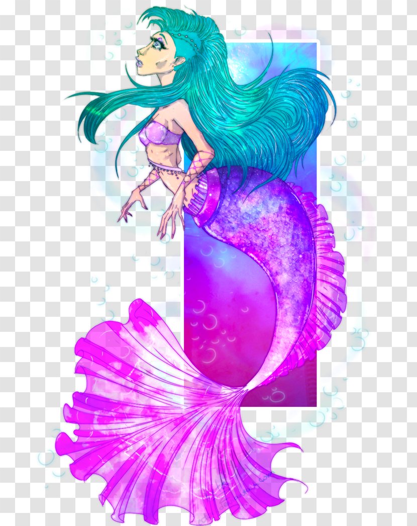 Fairy Mermaid Pink M Organism - Violet Transparent PNG