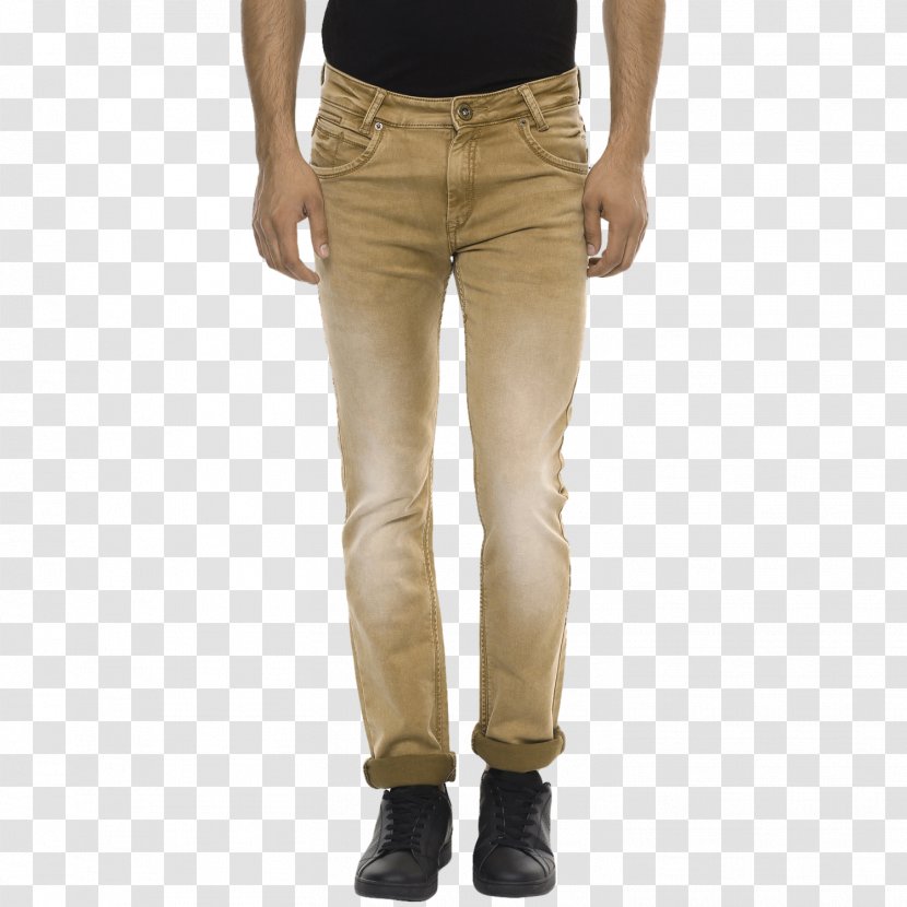 Jeans Denim Slim-fit Pants Chino Cloth - Beige Transparent PNG