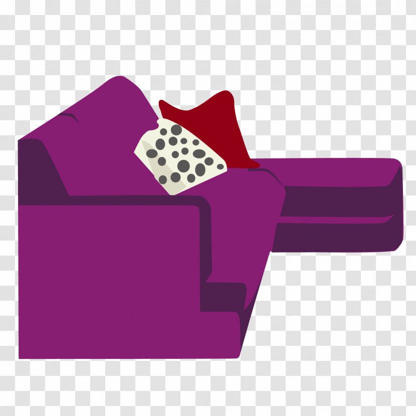 Couch Furniture Chair - Purple - Exquisite Sofa Transparent PNG