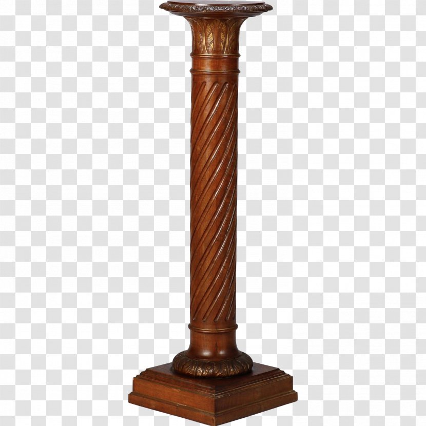 Table Column Pedestal Handicraft Wood Carving - Architecture Transparent PNG