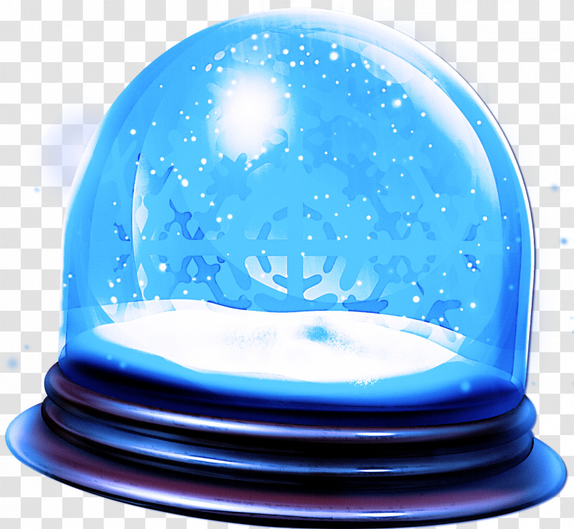 Blue Water Electric Blue Ball Paperweight Transparent PNG