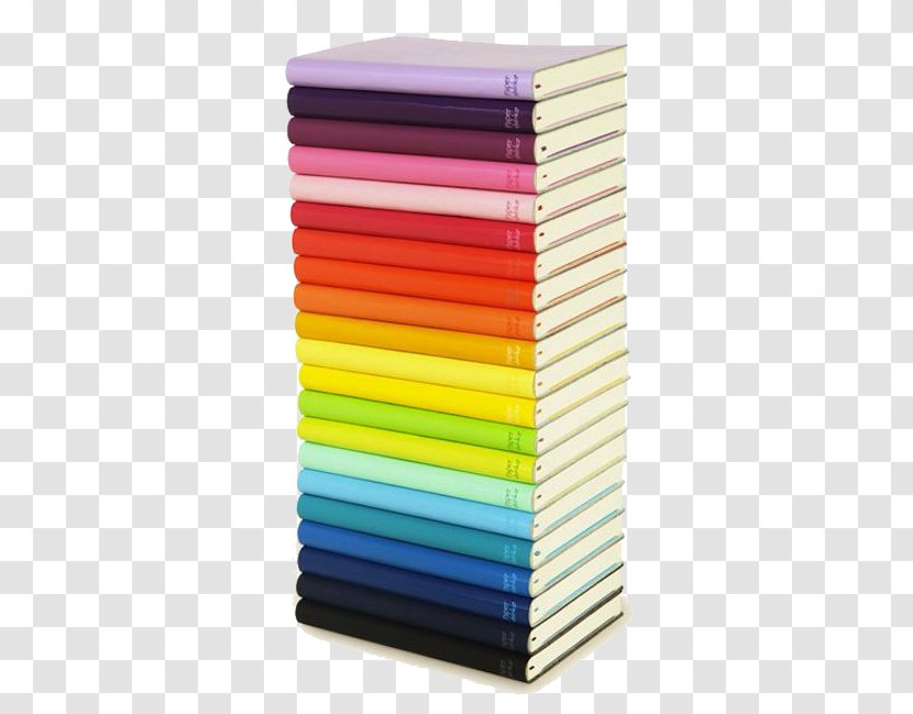 Color Chart Notebook Pencil Case - Shelf - Books Transparent PNG