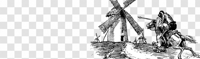 Don Quixote Alonso Quijano La Mancha Campo De Montiel Fighting Windmills: A Quixotic Odyssey - Quijote Transparent PNG