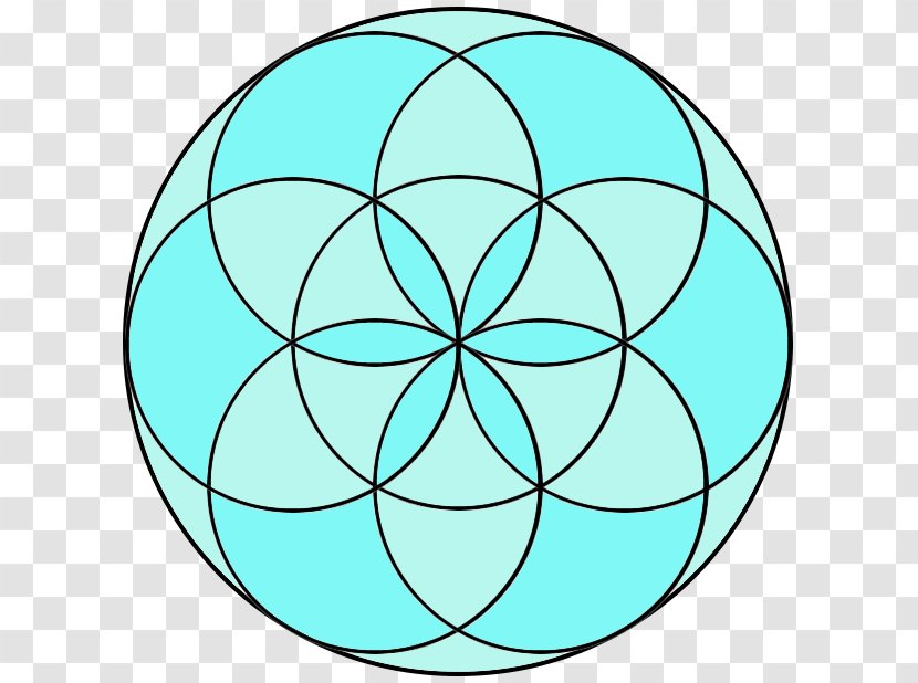 Sacred Geometry Overlapping Circles Grid Shape - Leaf Transparent PNG