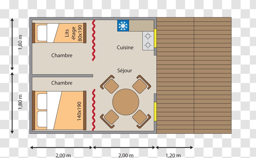 Floor Ardèche Tent Terrace Accommodation - Text - Wc Plan Transparent PNG
