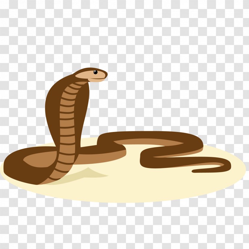 Snake Vector Reptile Cartoon Illustration - Finger - Brown Transparent PNG