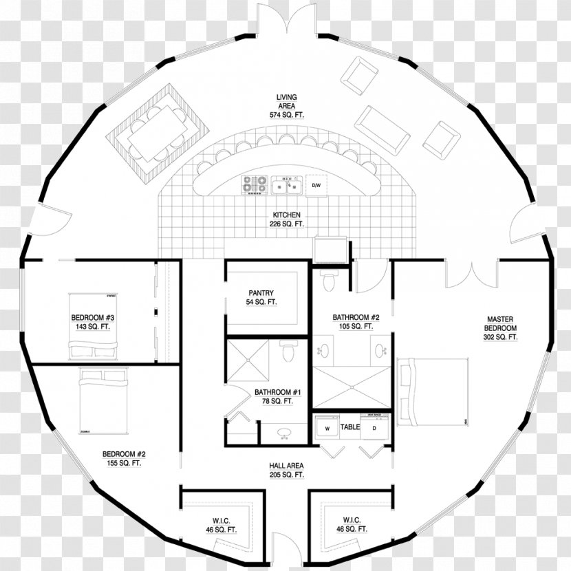 House Plan Floor Architectural - Tree Transparent PNG