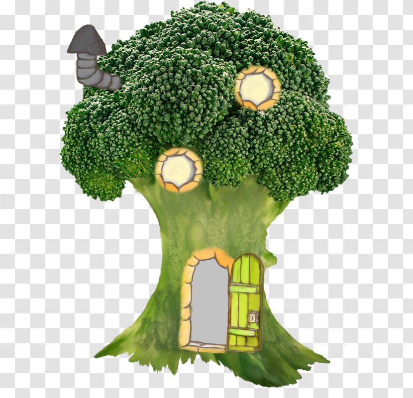 Clip Art Tree House Image - Broccoli Transparent PNG