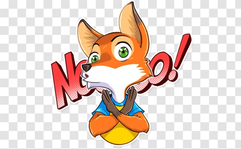 Telegram Sticker Whiskers Text Clip Art - Fox Chase Transparent PNG