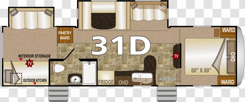 Floor Plan Campervans Trailer Arctic Fox Image Transparent PNG