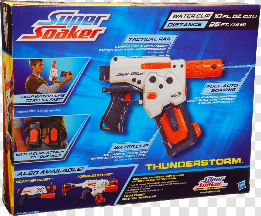 Toy Water Gun Nerf Super Soaker Hasbro - Technology - War Transparent PNG