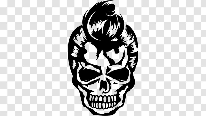 1950s Greaser Hairstyle Rockabilly Clip Art - Bone - Brush Transparent PNG