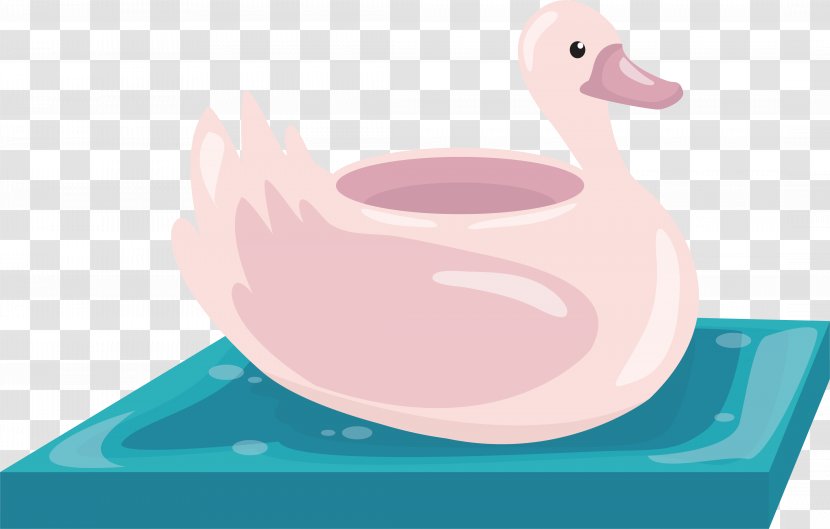 Cygnini Illustration - Waterfowl - Cartoon Swan Animal Design Transparent PNG