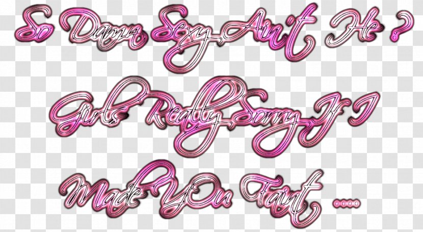 Pink M Body Jewellery Font Transparent PNG