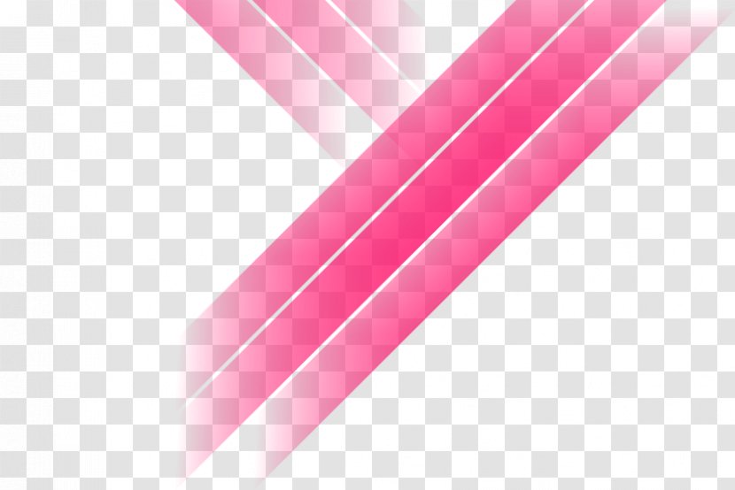 Line Angle Pink M - Magenta Transparent PNG