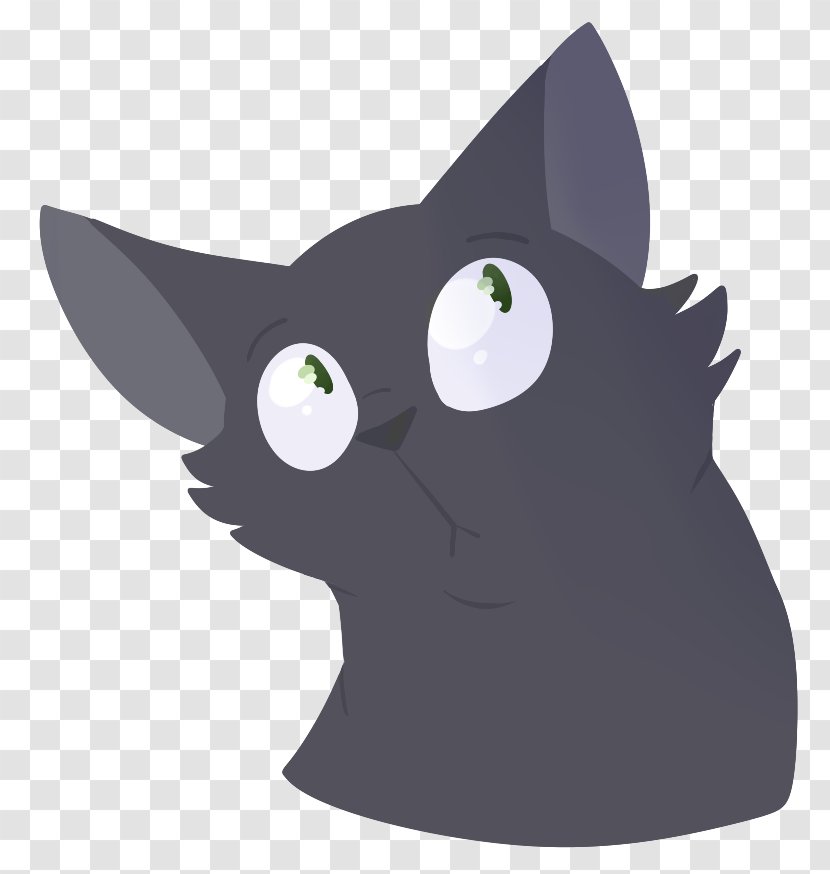 Korat Whiskers Kitten Domestic Short-haired Cat Black - Character Transparent PNG