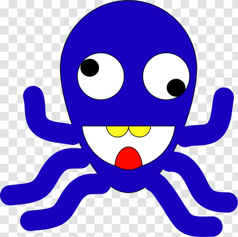 Line Organism Clip Art - Smile - Octapus Transparent PNG